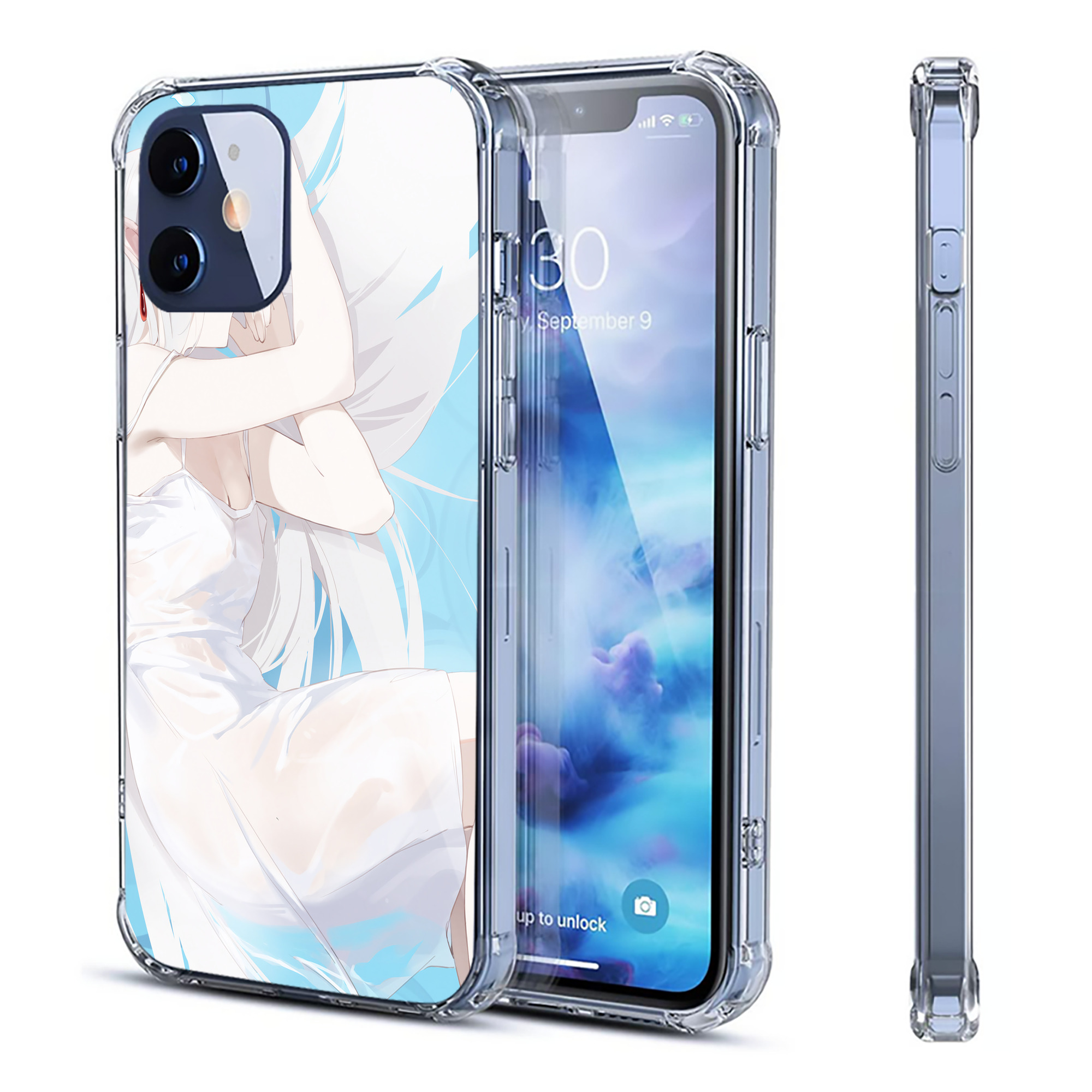 （画像用） 葬送のフリーレン Frieren 【iPhone 12シリーズ対応】透明スマホケース（クリアソフトケース）